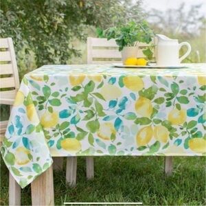 Lemon Tablecloth Oblong Rectangle lLike New
